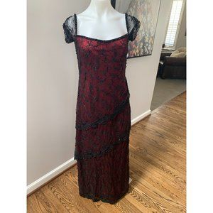Victoria Royal Dress Black and Red Size 10